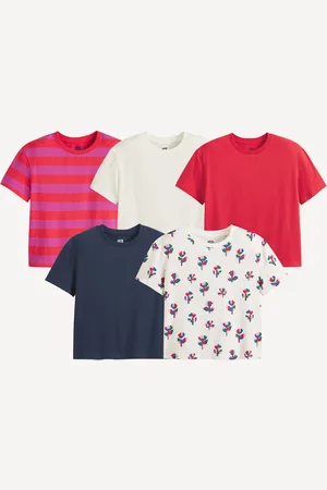 La Redoute Confezione Da 5 T-shirt A Maniche Corte Bambina Taglie 4 anni - 102 cm