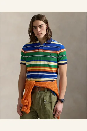 Ralph Lauren Polo Aderente A Righe Uomo Taglie M
