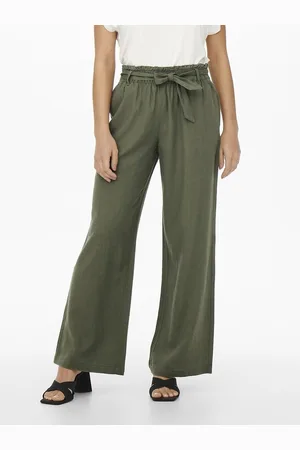 JDY Pantaloni Larghi, Vita Alta Donna Taglie 38 (IT) - 34 (FR)