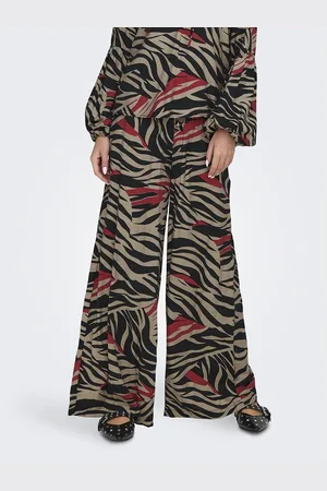 JDY Pantaloni Larghi Con Motivi Donna Taglie XS / L32