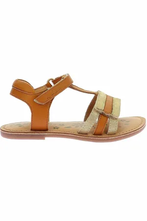 Kickers Sandali In Pelle A Strappo Diamanto Bambina Taglie 24