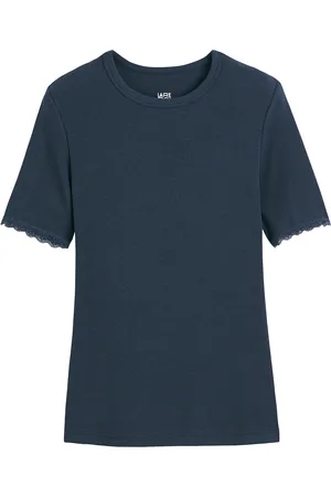 La Redoute T-shirt Girocollo, Dettaglio Pizzo Donna Taglie S