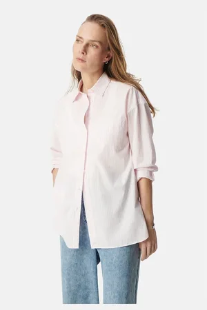 IKKS Camicia A Righe Ampia, Maniche Lunghe Donna Taglie 40 (IT) - 36 (FR)