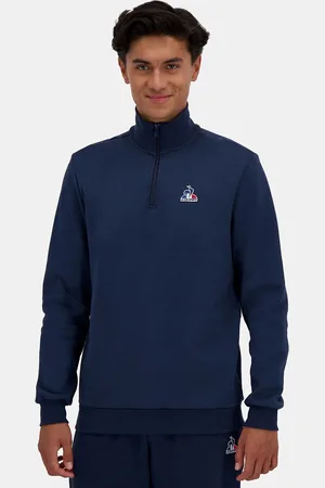 Le Coq Sportif Felpa Collo Alto 1/4 Di Zip Uomo Taglie XXL
