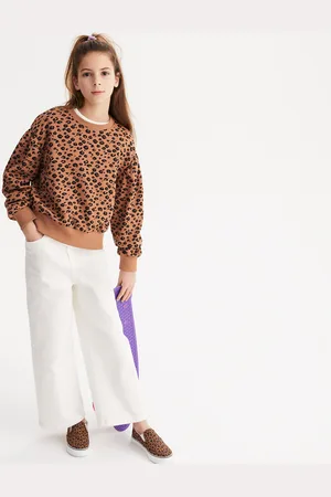 La Redoute Felpa Con Stampa Animalier 18 Mesi-14 Anni Bambina Taglie 18 mesi - 81 cm