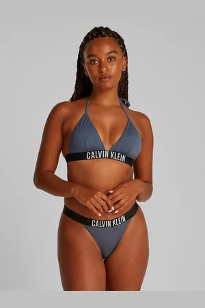 Calvin Klein Triangolo Da Bagno A Coste Intense Power Rib Donna Taglie XS