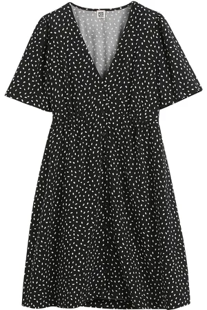 La Redoute Abito Corto Con Bottoni, A Pois Donna Taglie 38 (IT) - 34 (FR)