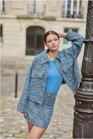 La Petite Etoile Giacca Corta Oversize In Tweed, Vans Donna Taglie 1(S)