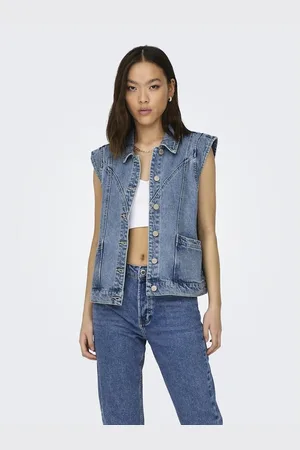 ONLY Giacca In Denim Senza Maniche Donna Taglie XS
