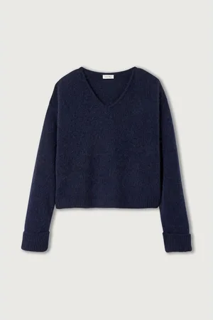 American Vintage Pull Ampio Con Scollo A V, Maniche Lunghe, East Donna Taglie M