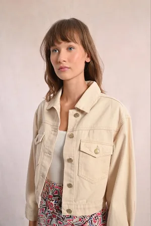 Molly Bracken Giacca Corta In Denim Donna Taglie XL