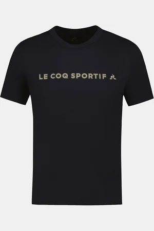 Le Coq Sportif T-shirt A Maniche Corte Con Logo In Oro Uomo Taglie M