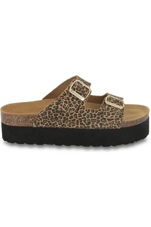 Les Tropéziennes par M Belarbi Sabot Con Plateau In Pelle Zatop, Made In Europe Donna Taglie 41