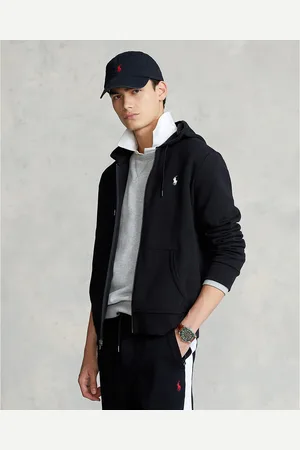 Ralph Lauren Felpa In Cotone Con Zip E Logo Ricamato Uomo Taglie L