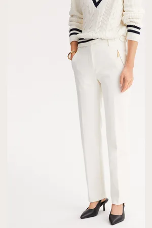 ANNE WEYBURN Pantaloni Dritti, Vita Alta, Maglia Elasticizzata Donna Taglie 40 (IT) - 36 (FR)