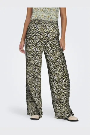 JDY Pantaloni Larghi Con Motivi Donna Taglie XS
