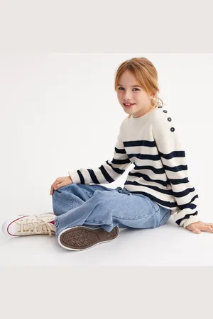 La Redoute Maglione Girocollo A Righe Bambina Taglie 4 anni - 102 cm