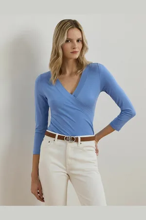 Ralph Lauren Maglia Con Scollo A V E Maniche A 3/4 Donna Taglie XS