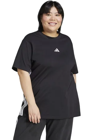 adidas T-shirt 3 Bande Essentials (taglie Forti) Donna Taglie XL