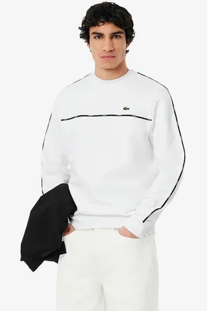 Lacoste Felpa Girocollo Con Profili Taglie XXL