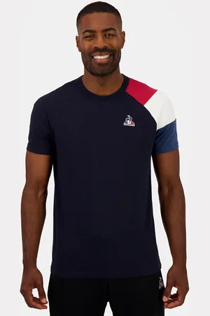 Le Coq Sportif T-shirt Maniche Corte Tricolore Uomo Taglie M