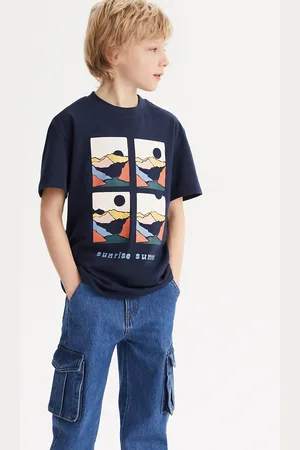 La Redoute T-shirt A Maniche Corte Con Stampa Paesaggio Bambino Taglie 4 anni - 102 cm