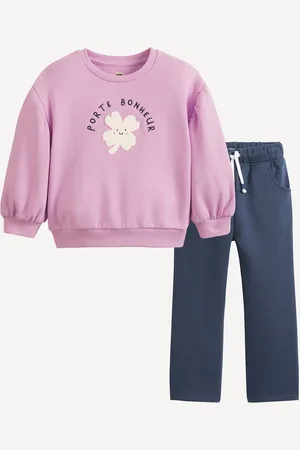 La Redoute Completo 2 Pezzi Felpa E Jogging Bambina Taglie 18 mesi - 81 cm