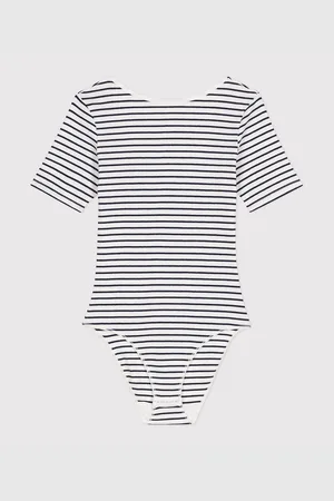 Petit Bateau Body In Cotone A Maniche Corte Donna Taglie XS