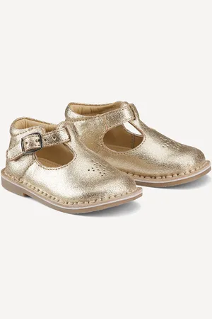 La Redoute Scarpe Salomé In Pelle Dorata Taglie 19