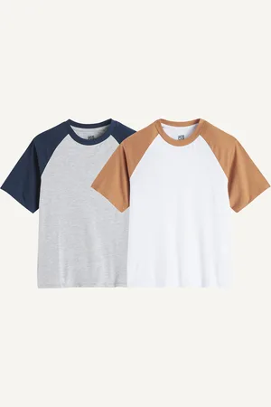 La Redoute Confezione Da 2 T-shirt A Maniche Corte Color Block Bambino Taglie 4 anni - 102 cm