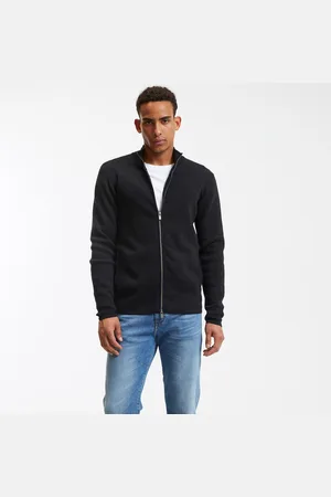 La Redoute Cardigan Con Zip In Lana Merino, Signature, Sebastien Uomo Taglie M