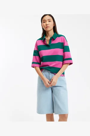 La Redoute T-shirt A Maniche Corte Con Scollo A Polo Donna Taglie S