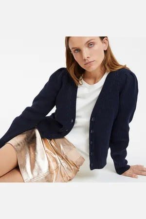 La Redoute Cardigan Corto Con Scollo A V In Maglia Larga E Chiusura Con Bottoni Donna Taglie XS