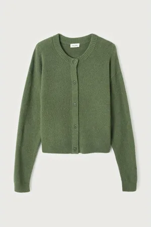 American Vintage Cardigan A Girocollo, Maniche Lunghe, Damsville Donna Taglie XS/S