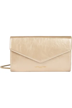 Lancaster Pochette In Pelle, Patta Con Bottoni A Pressione, Rétro & Glam
