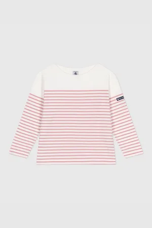 Petit Bateau T-shirt Alla Marinara Maniche Lunghe In Cotone Bambino Taglie 3 anni - 94 cm