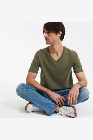 La Redoute T-shirt Scollo A V A Maniche Corte Uomo Taglie S