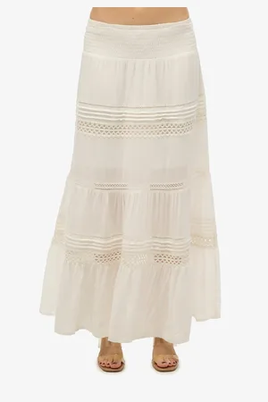 Superdry Gonna Lunga Ibiza In Pizzo Misto Donna Taglie 40 (IT) - 36 (FR)