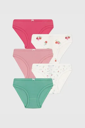 Petit Bateau Confezione Da 5 Culotte Bambina Taglie 3 anni - 94 cm