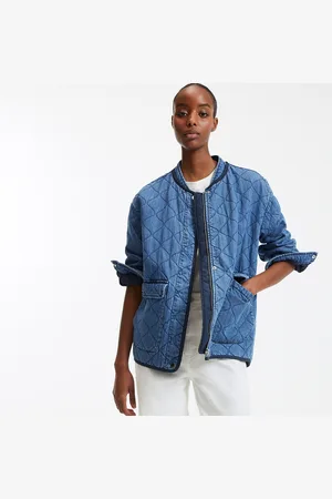 La Redoute Giacca In Denim Trapuntata Oversize Donna Taglie S