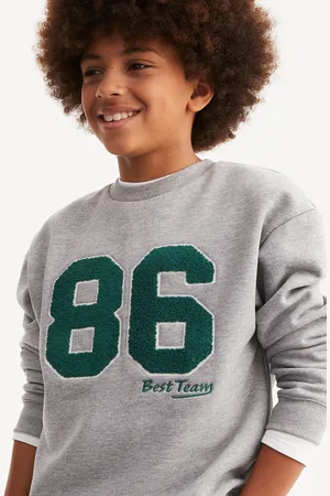 La Redoute Felpa Girocollo Oversize Ricamata Bambino Taglie 4 anni - 102 cm