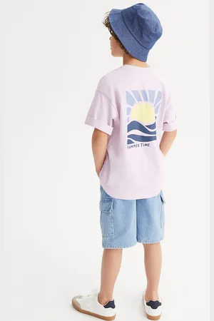La Redoute T-shirt Girocollo, Motivo Sole Sul Davanti E Sul Retro Bambino Taglie 4 anni - 102 cm