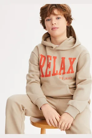 La Redoute Felpa Con Cappuccio E Messaggio Bambino Taglie 4 anni - 102 cm
