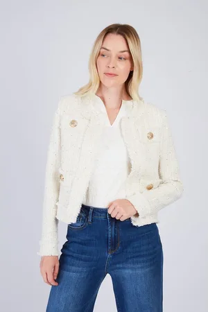 Derhy Giacca Corta In Tweed Jelly Donna Taglie S