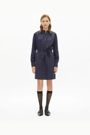 The Kooples Chemisier Corto, Scollo Rotondo, Maniche Lunghe Donna Taglie 1(S)