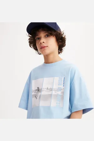 La Redoute T-shirt Girocollo Oversize, Motivo Skate Bambino Taglie 4 anni - 102 cm