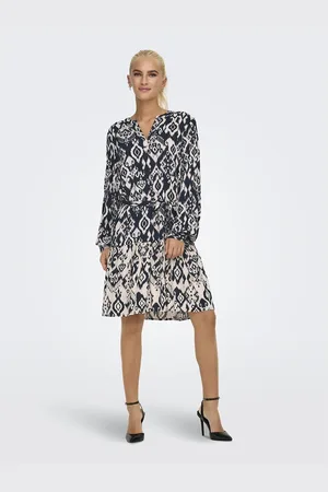 JDY Abito Corto Stampato, Con Cintura Donna Taglie XS