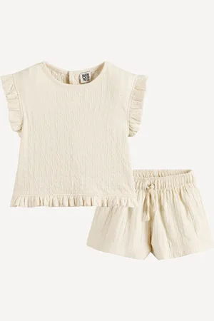 La Redoute Set Top E Pantaloncini In Cotone Bambina Taglie 18 mesi - 81 cm