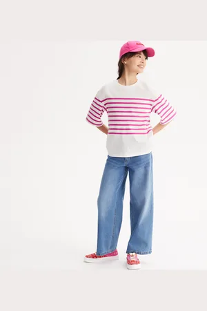 La Redoute T-shirt A Maniche Corte Con Stampa A Righe 4-14 Anni Bambina Taglie 4 anni - 102 cm