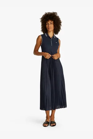 Tommy Hilfiger Abito Polo Longuette Senza Maniche Donna Taglie M